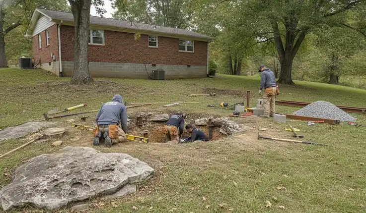 What causes foundation settlement?